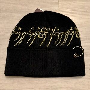 NWT The Lord of the Rings One Ring Script Beanie Elvish Script LOTR Tolkien